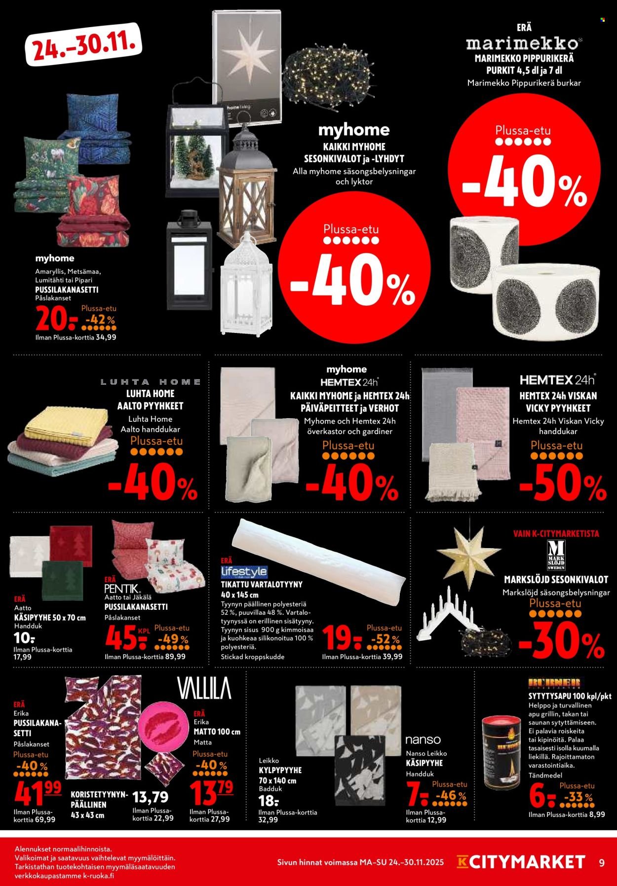 K-CITYMARKET tarjoukset - Alkaen MA 24.11.2025