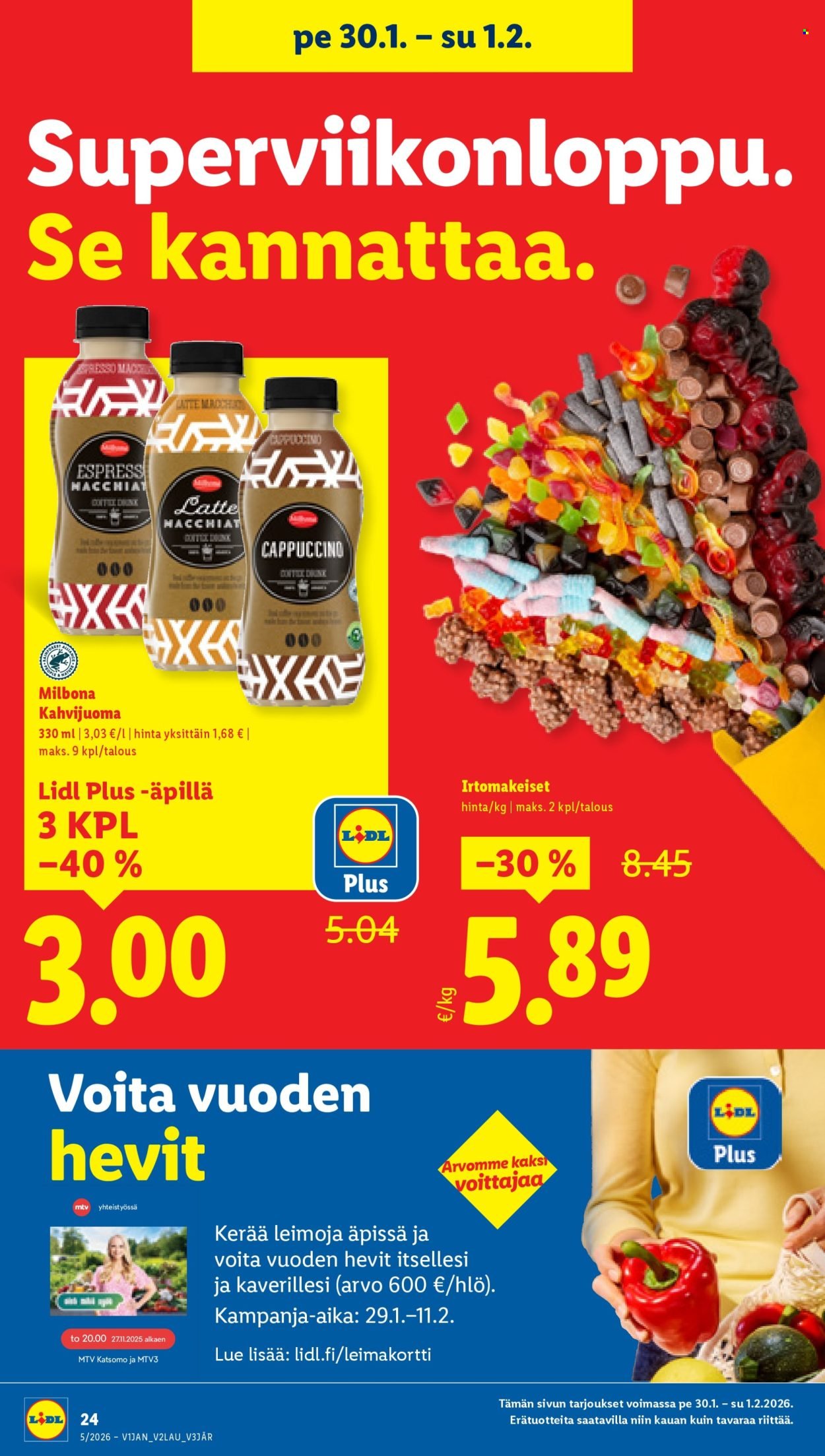 LIDL tarjoukset - Alkaen TO 29.1.2026