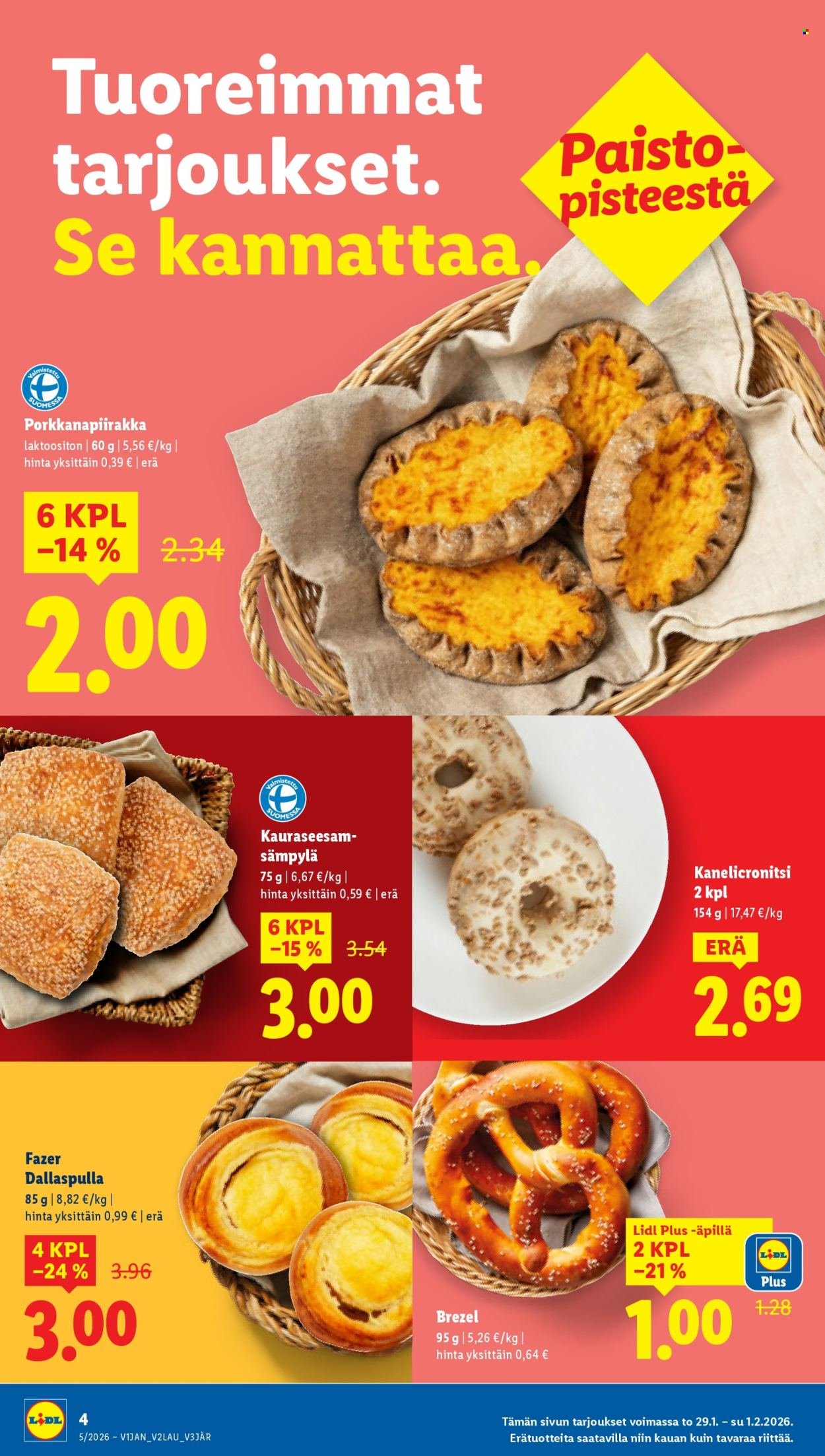 LIDL tarjoukset - Alkaen TO 29.1.2026