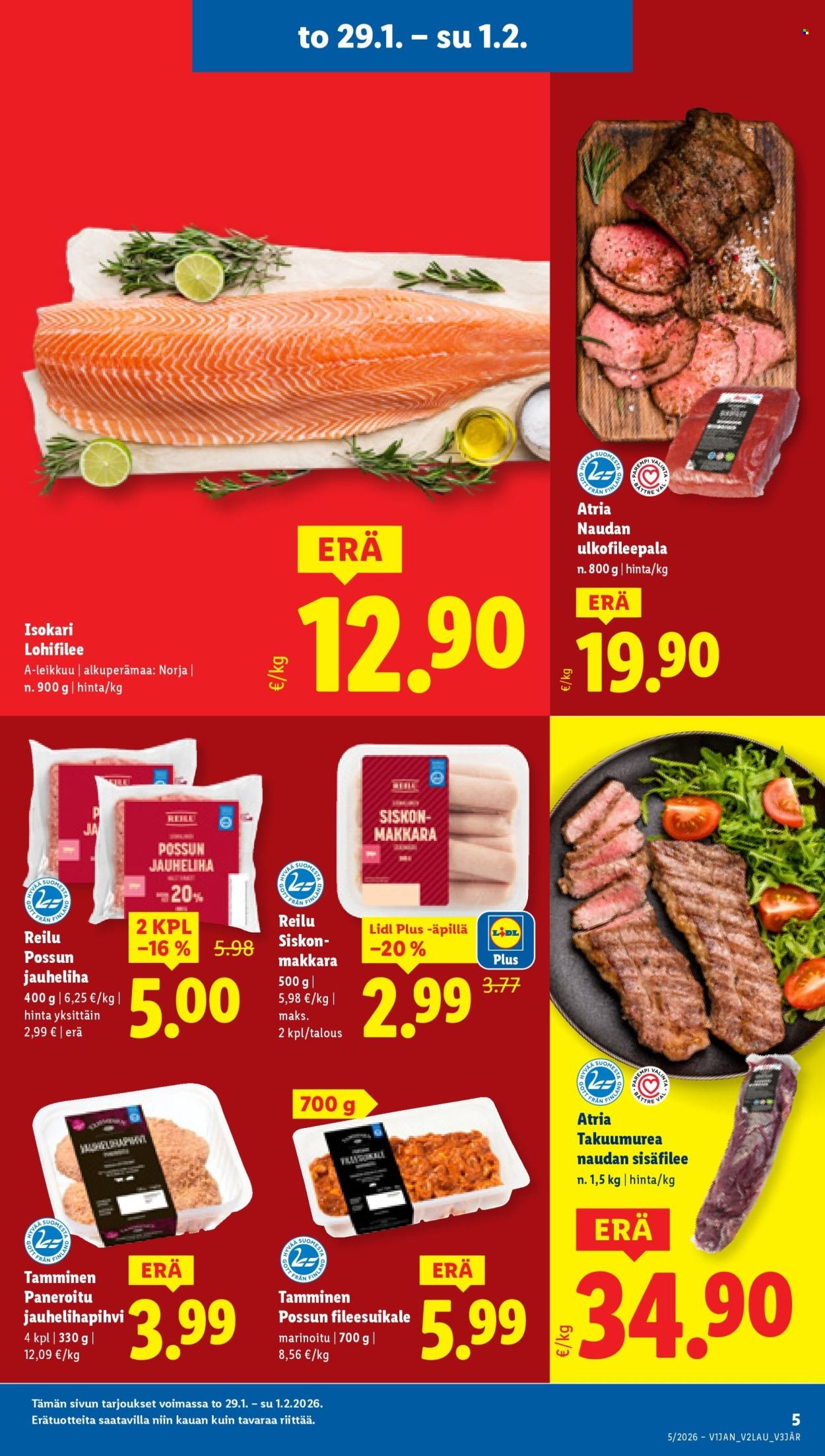LIDL tarjoukset - Alkaen TO 29.1.2026