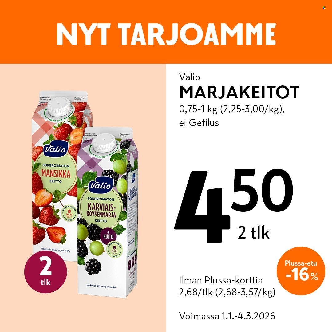 K-MARKET tarjoukset - Alkaen TO 1.1.2026