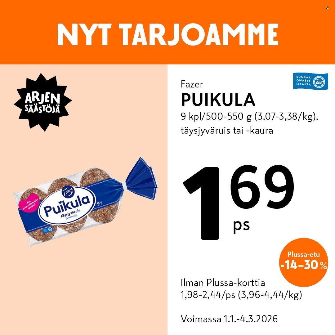 K-MARKET tarjoukset - Alkaen TO 1.1.2026