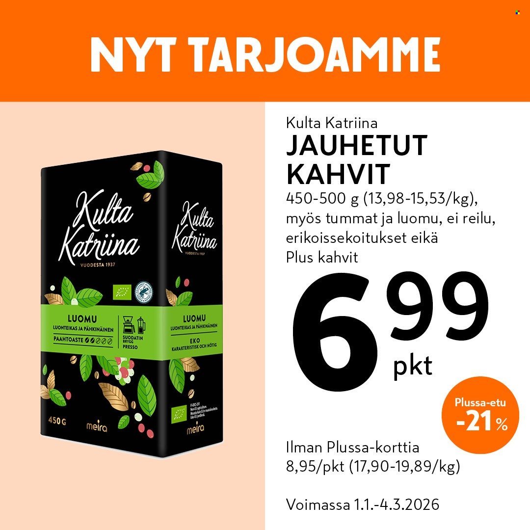 K-MARKET tarjoukset - Alkaen TO 1.1.2026