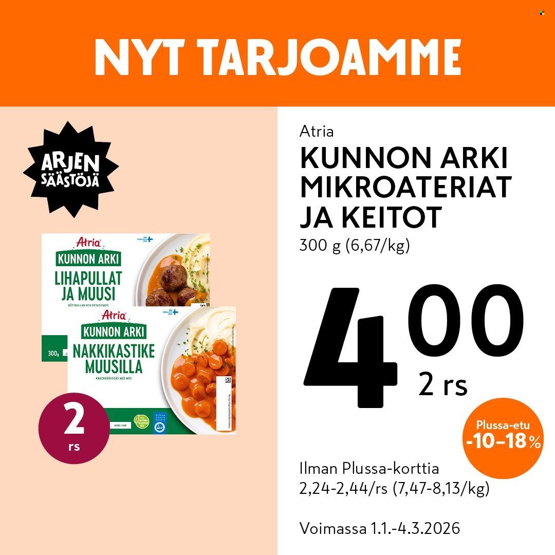 K-MARKET tarjoukset - Alkaen TO 1.1.2026