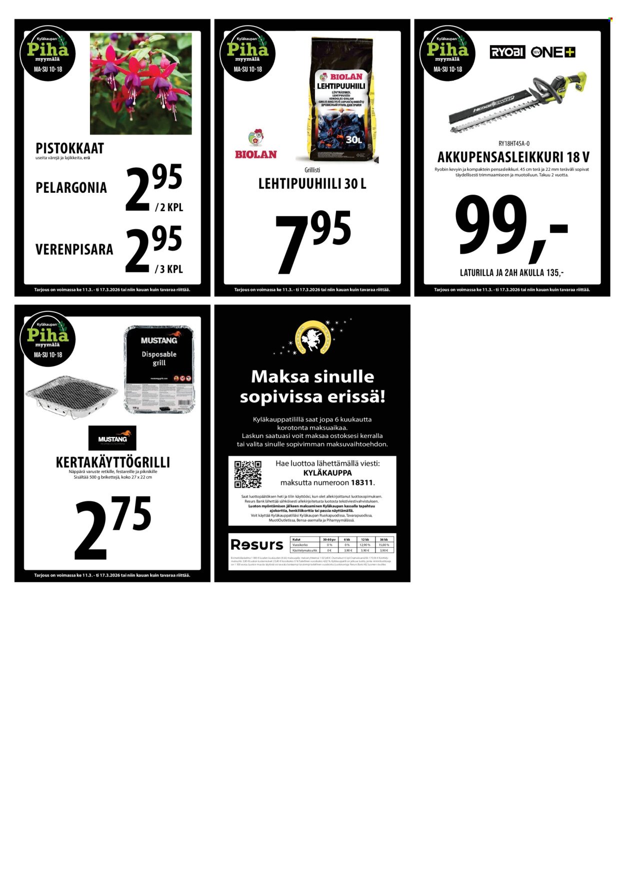 TUURI tarjoukset - Alkaen KE 11.3.2026