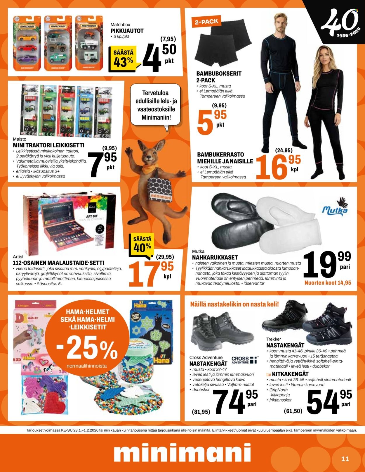 MINIMANI tarjoukset - Alkaen KE 28.1.2026