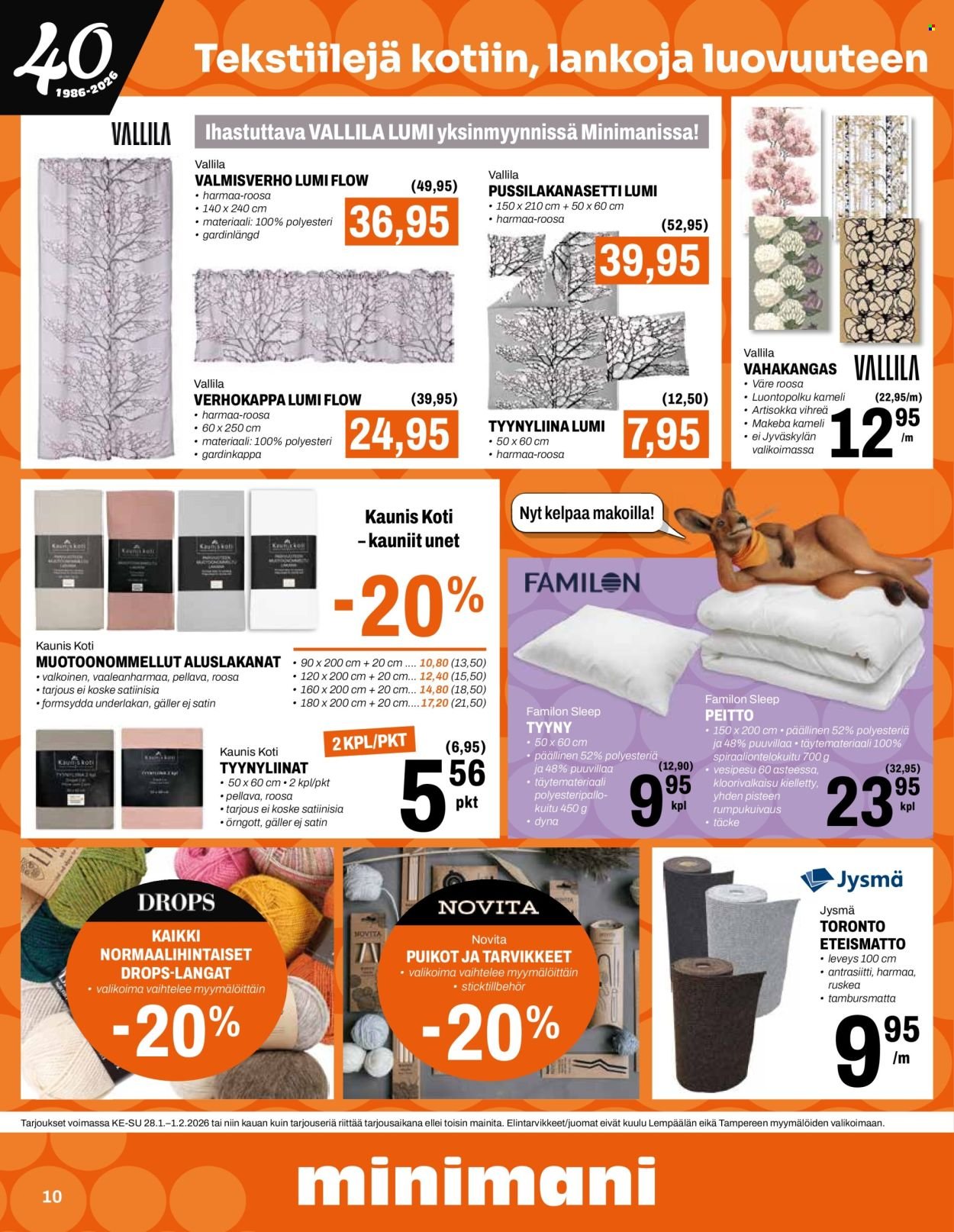 MINIMANI tarjoukset - Alkaen KE 28.1.2026