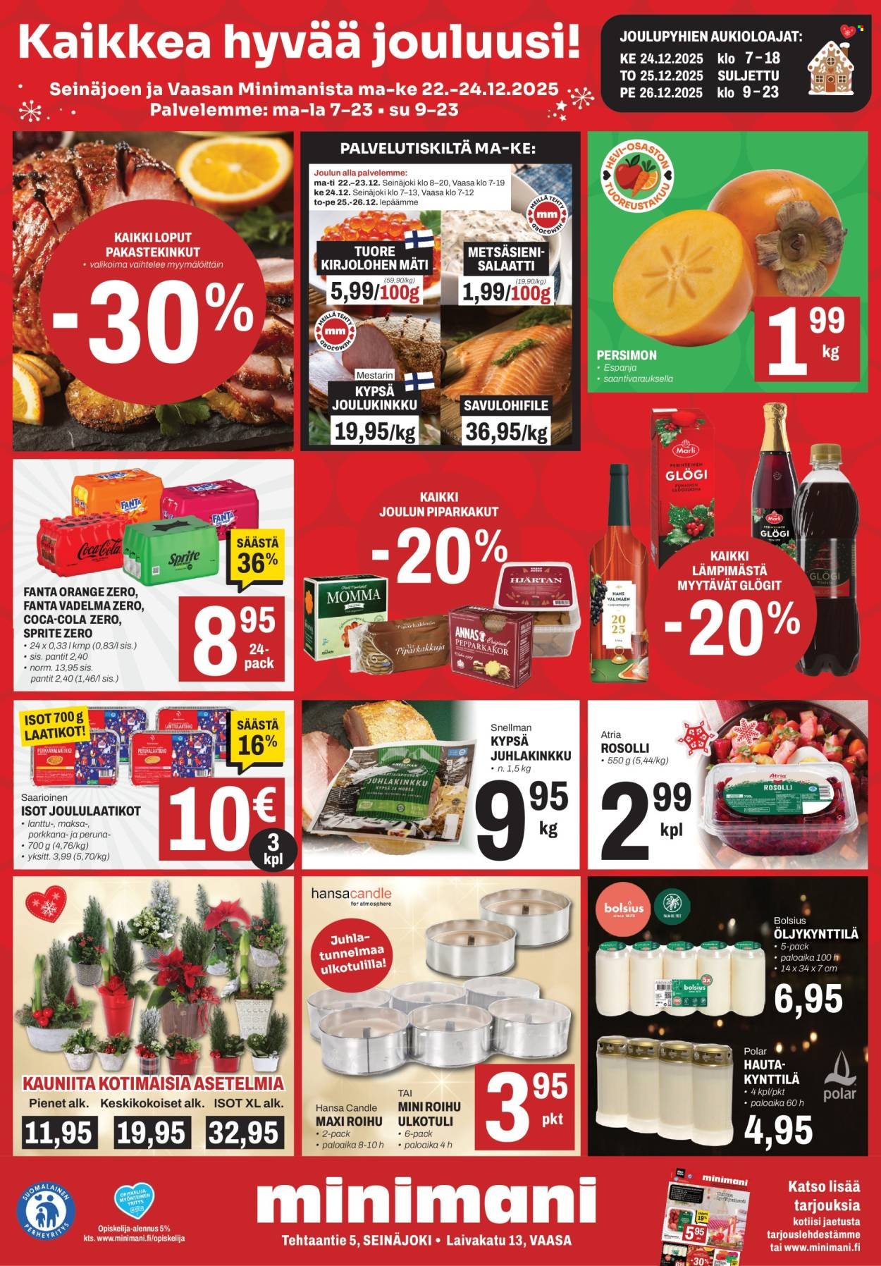 MINIMANI tarjoukset - Alkaen MA 22.12.2025