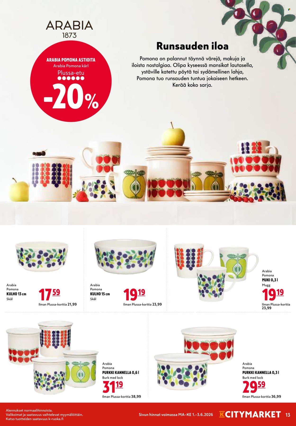 K-CITYMARKET tarjoukset - Alkaen MA 1.6.2026