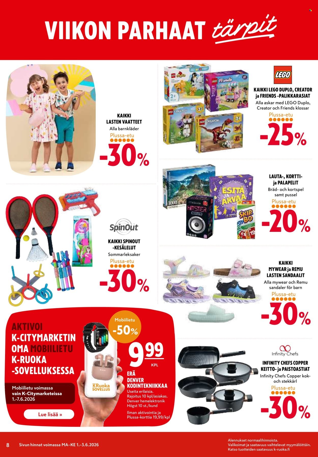 K-CITYMARKET tarjoukset - Alkaen MA 1.6.2026