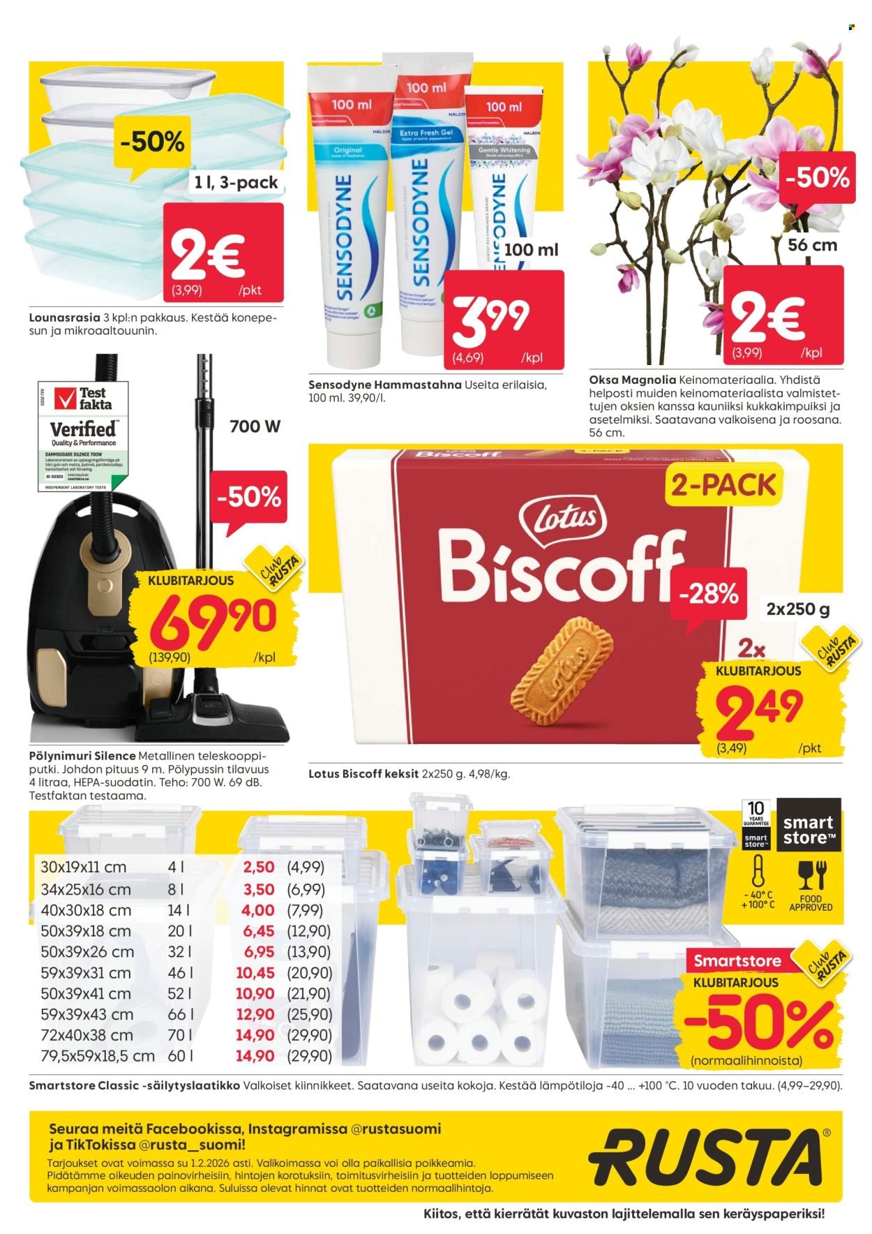 RUSTA tarjoukset - Alkaen MA 26.1.2026