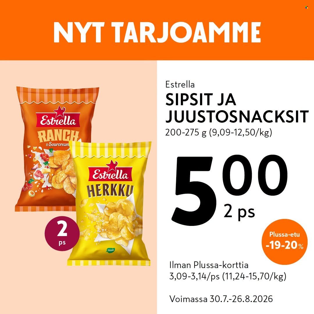 K-MARKET tarjoukset - Alkaen TO 30.7.2026