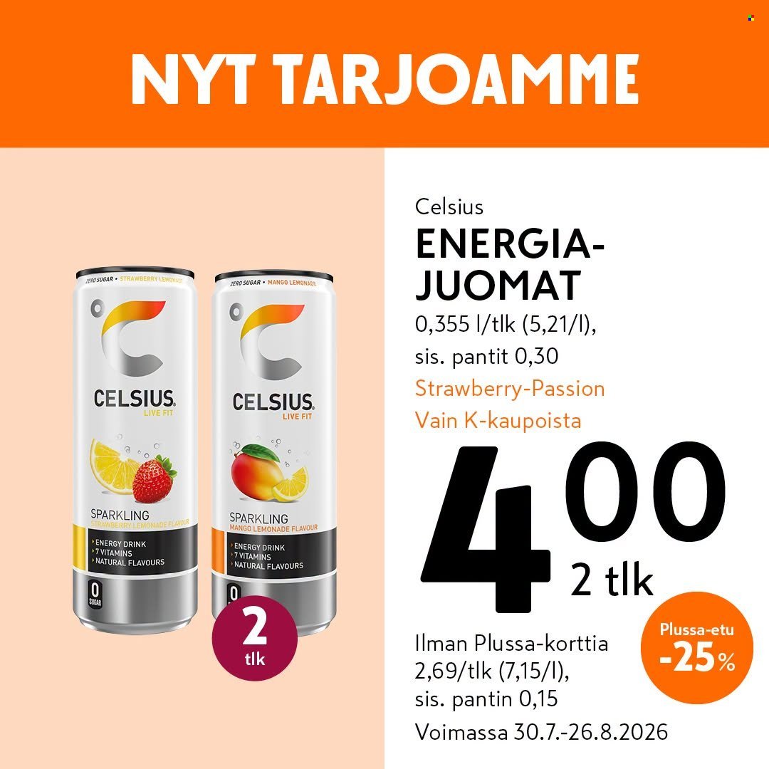 K-MARKET tarjoukset - Alkaen TO 30.7.2026