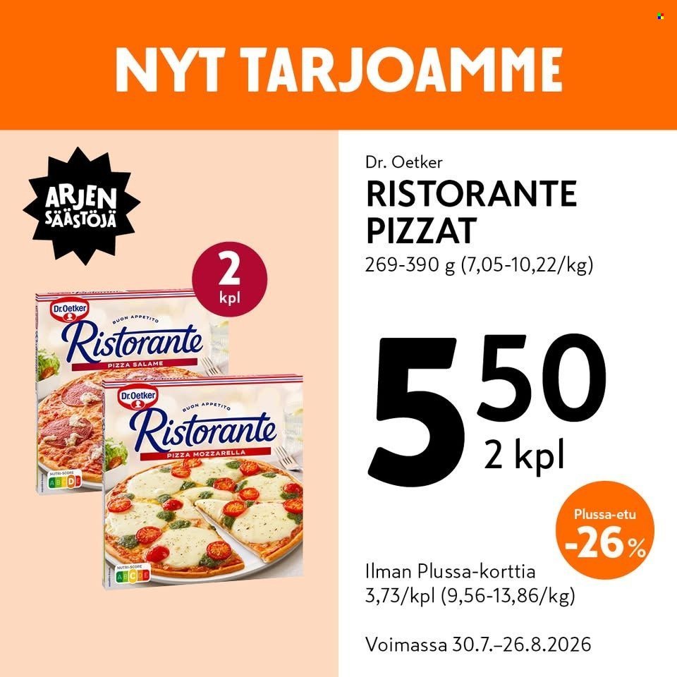 K-MARKET tarjoukset - Alkaen TO 30.7.2026