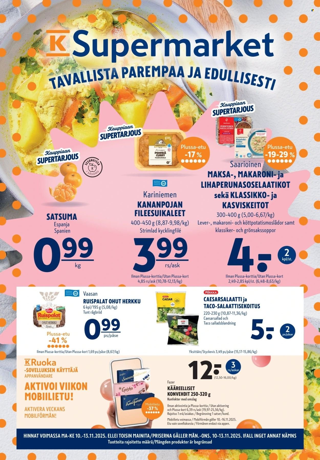 K-SUPERMARKET tarjoukset - Tavallista parempaa ja edullisesti (2025-11-10 - 2025-11-13)