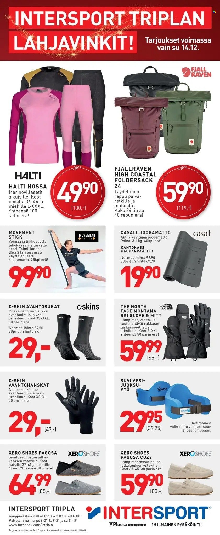 INTERSPORT tarjoukset - Triplan lahjavinkit