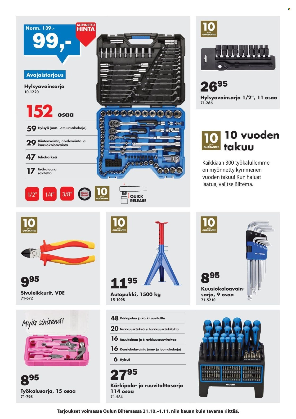 BILTEMA tarjoukset - Alkaen LA 31.10.2026