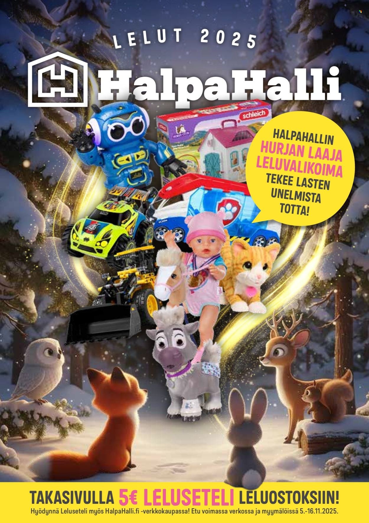 HALPAHALLI tarjoukset - Lelut (2025-11-05 - 2025-11-16)