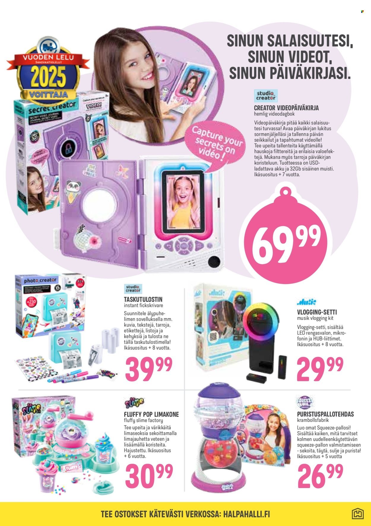HALPAHALLI tarjoukset - Lelut (2025-11-05 - 2025-11-16)