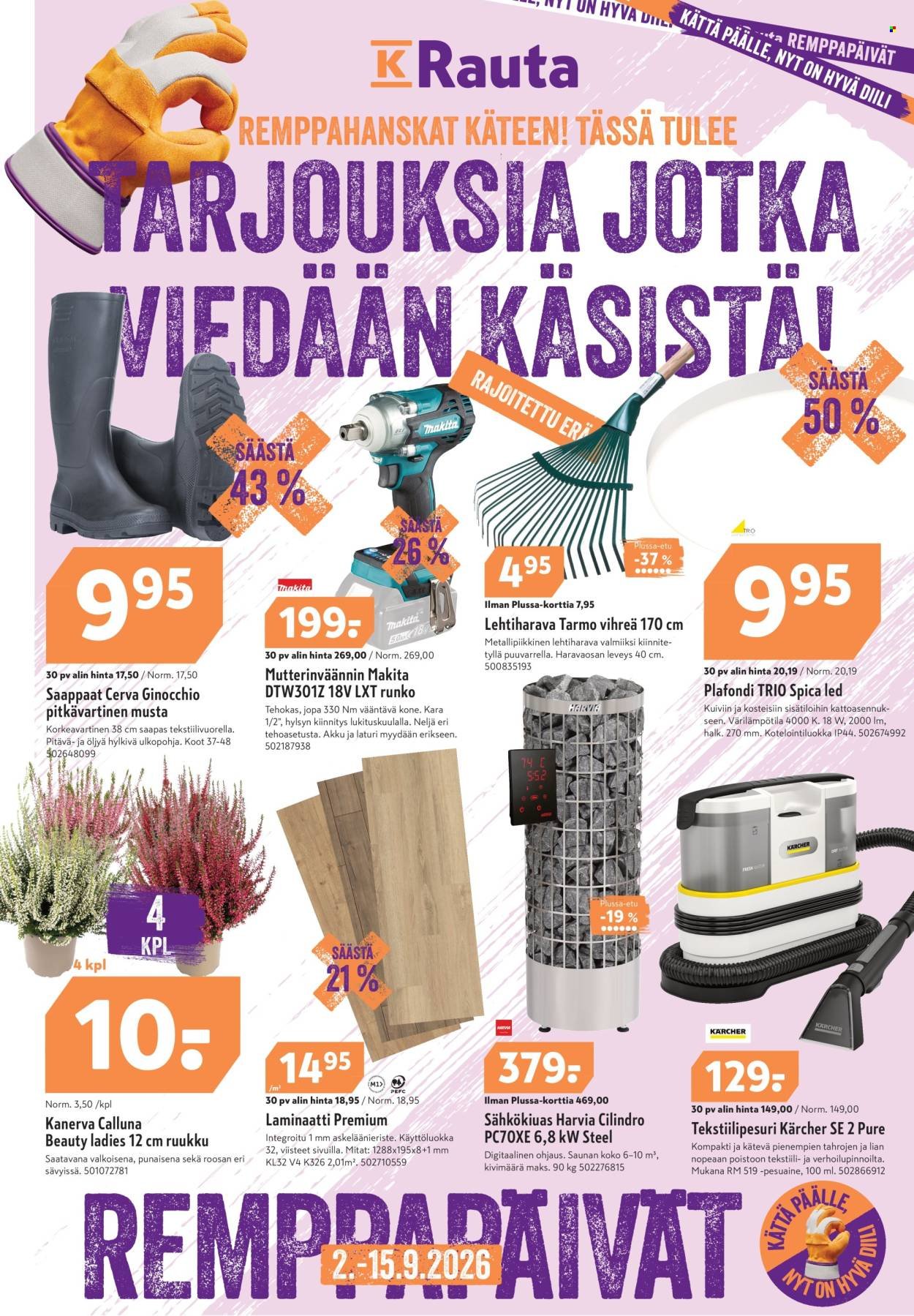K-RAUTA tarjoukset - Remppapäivät