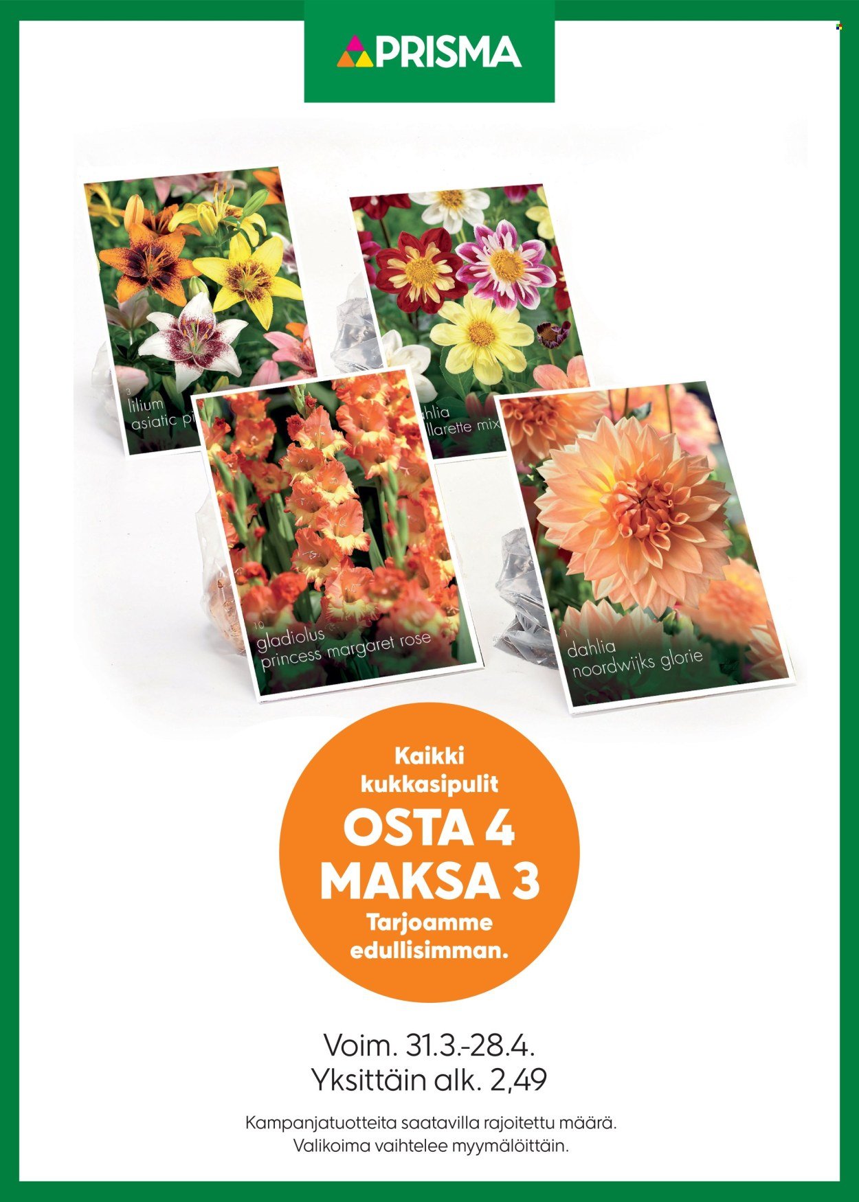 PRISMA tarjoukset - Alkaen TI 31.3.2026