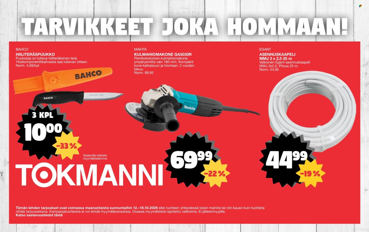 TOKMANNI tarjoukset - Erikoisliite