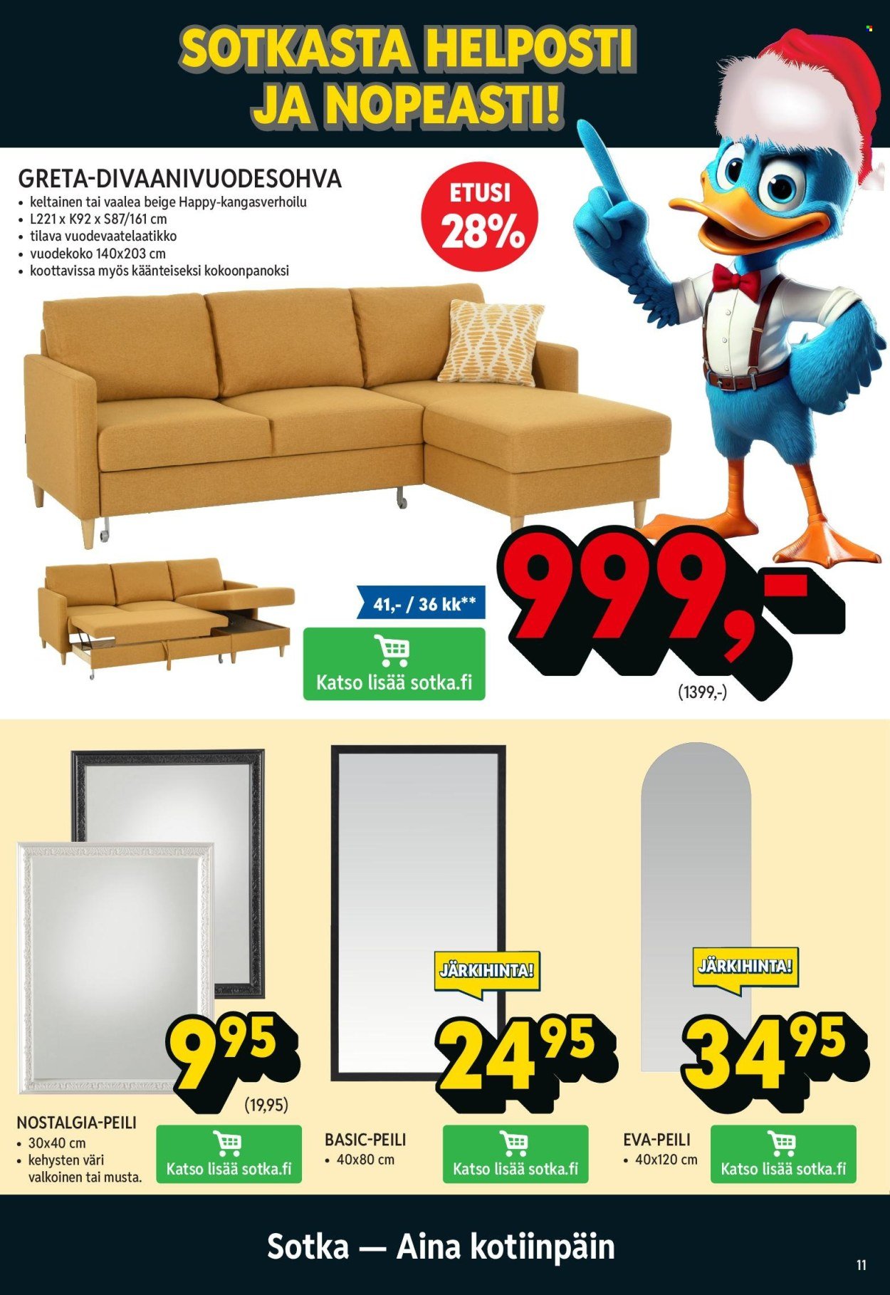 SOTKA tarjoukset - Höyhenen-kevyet hinnat hyviin uniin!