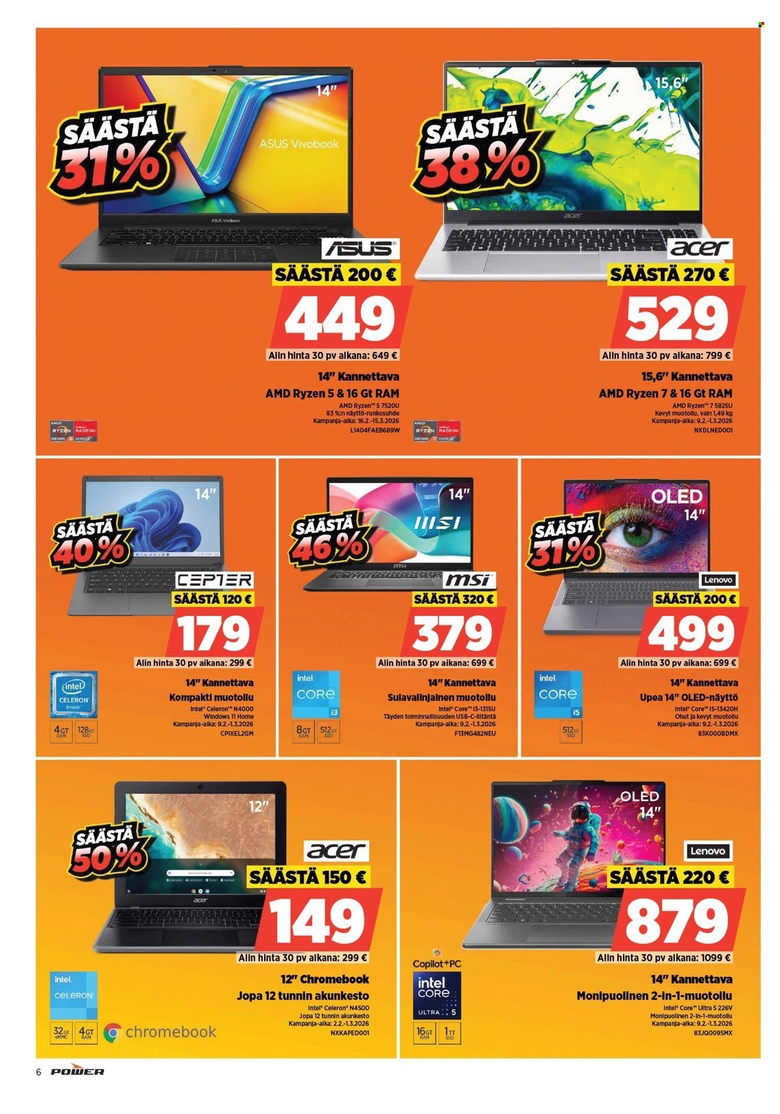 POWER tarjoukset - Helmikuu 2026