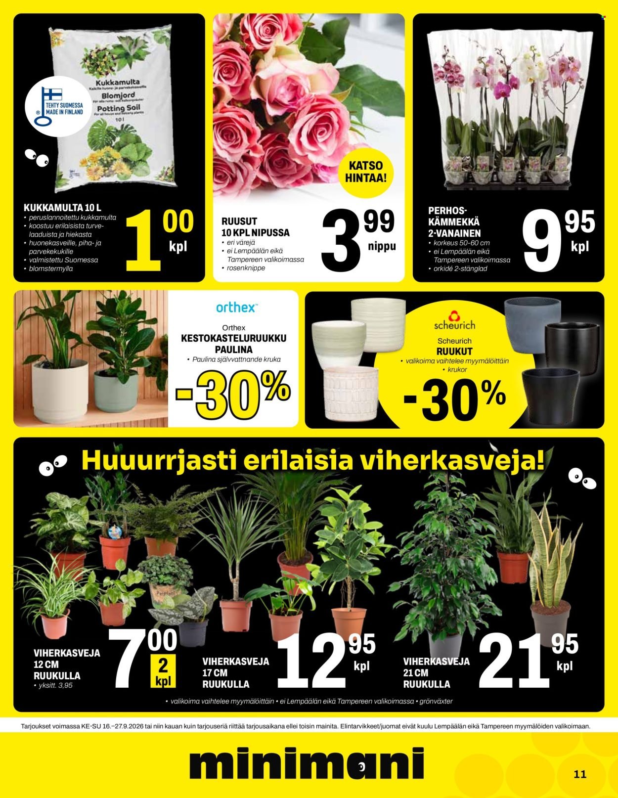 MINIMANI tarjoukset - Alkaen KE 16.9.2026