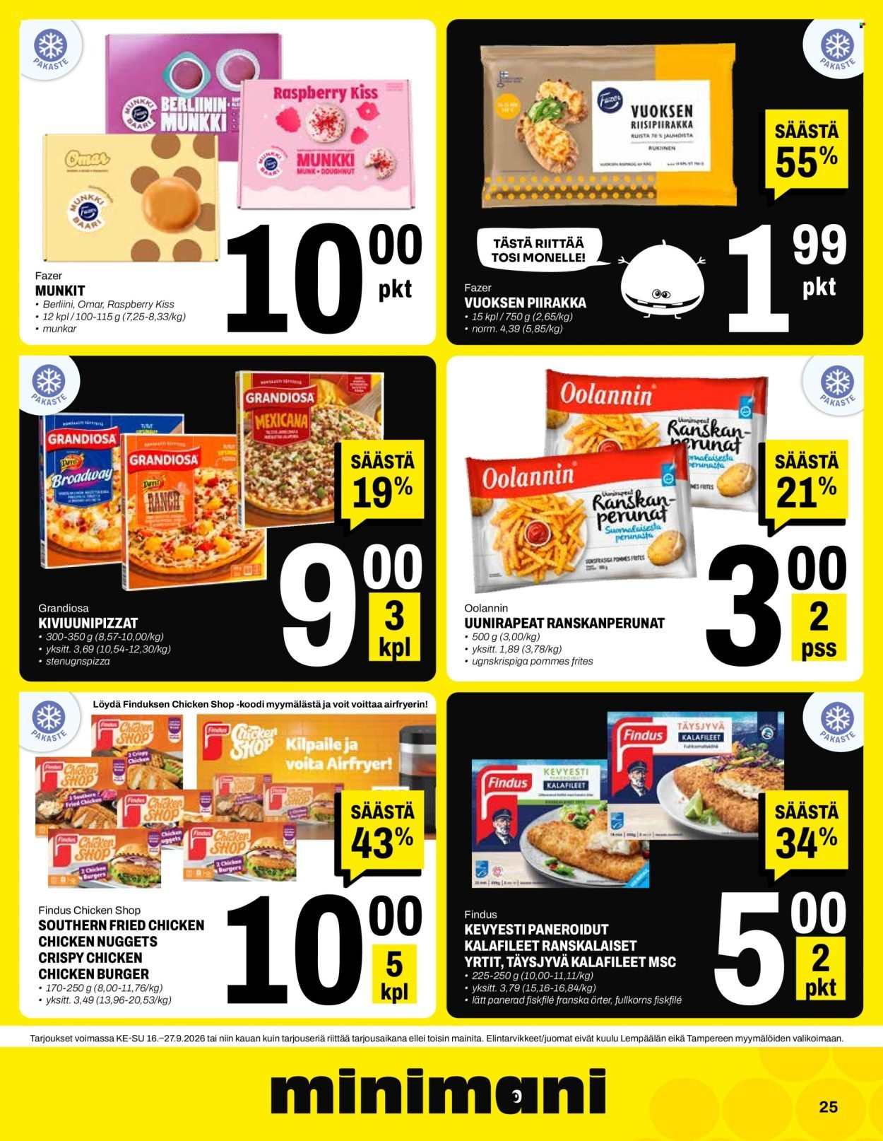 MINIMANI tarjoukset - Alkaen KE 16.9.2026