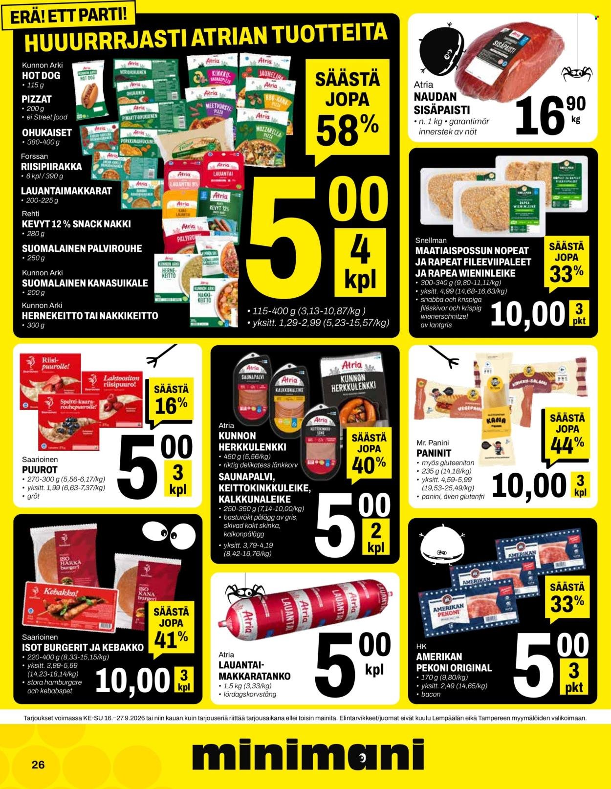 MINIMANI tarjoukset - Alkaen KE 16.9.2026