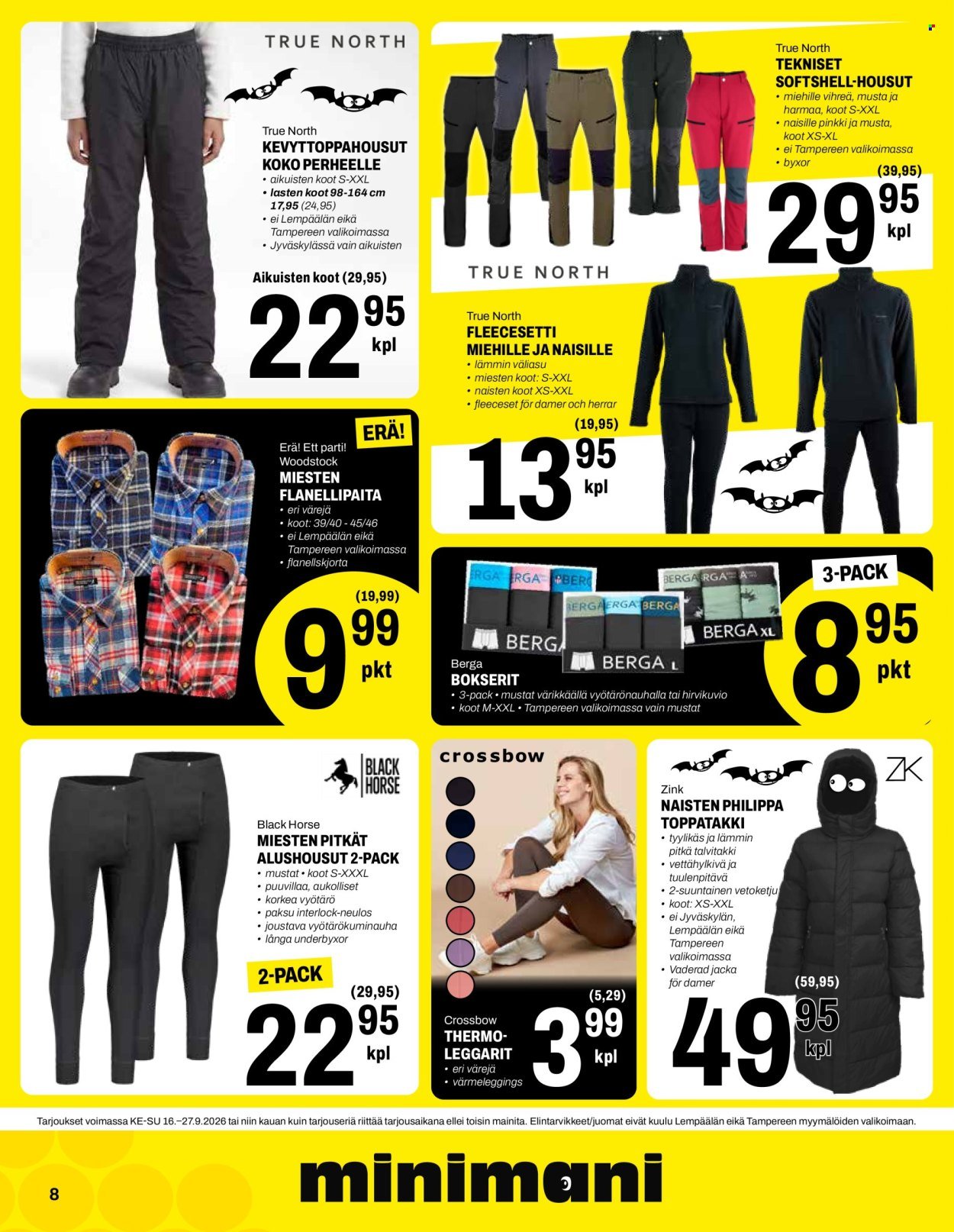 MINIMANI tarjoukset - Alkaen KE 16.9.2026
