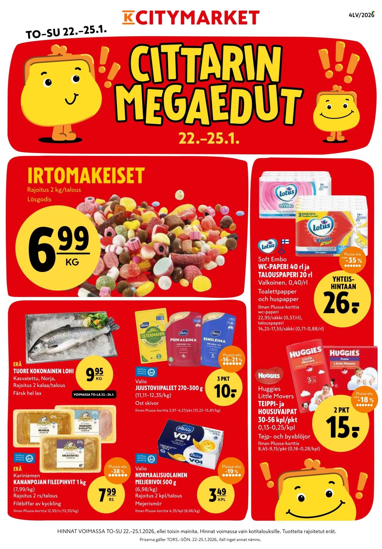 K-CITYMARKET tarjoukset - Alkaen TO 22.1.2026