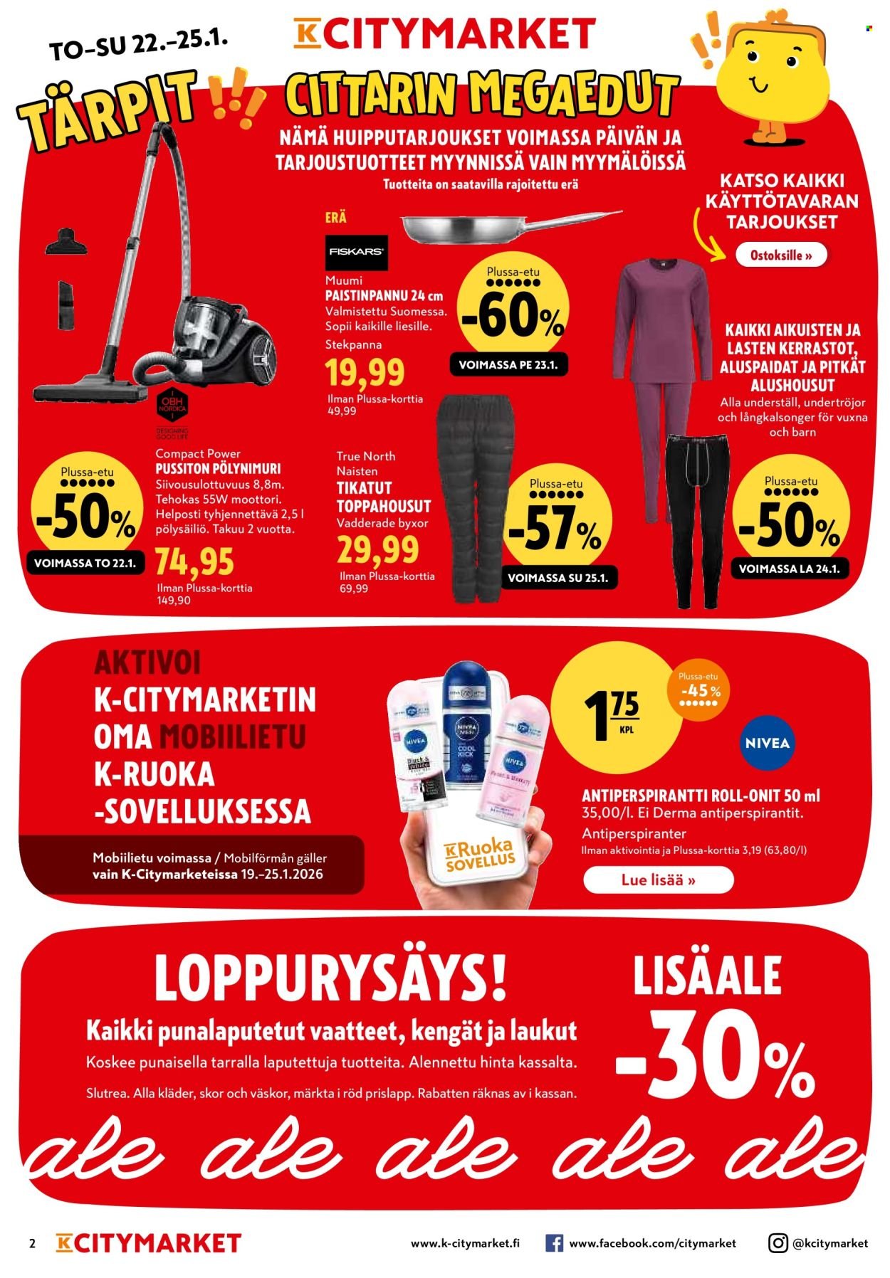 K-CITYMARKET tarjoukset - Alkaen TO 22.1.2026