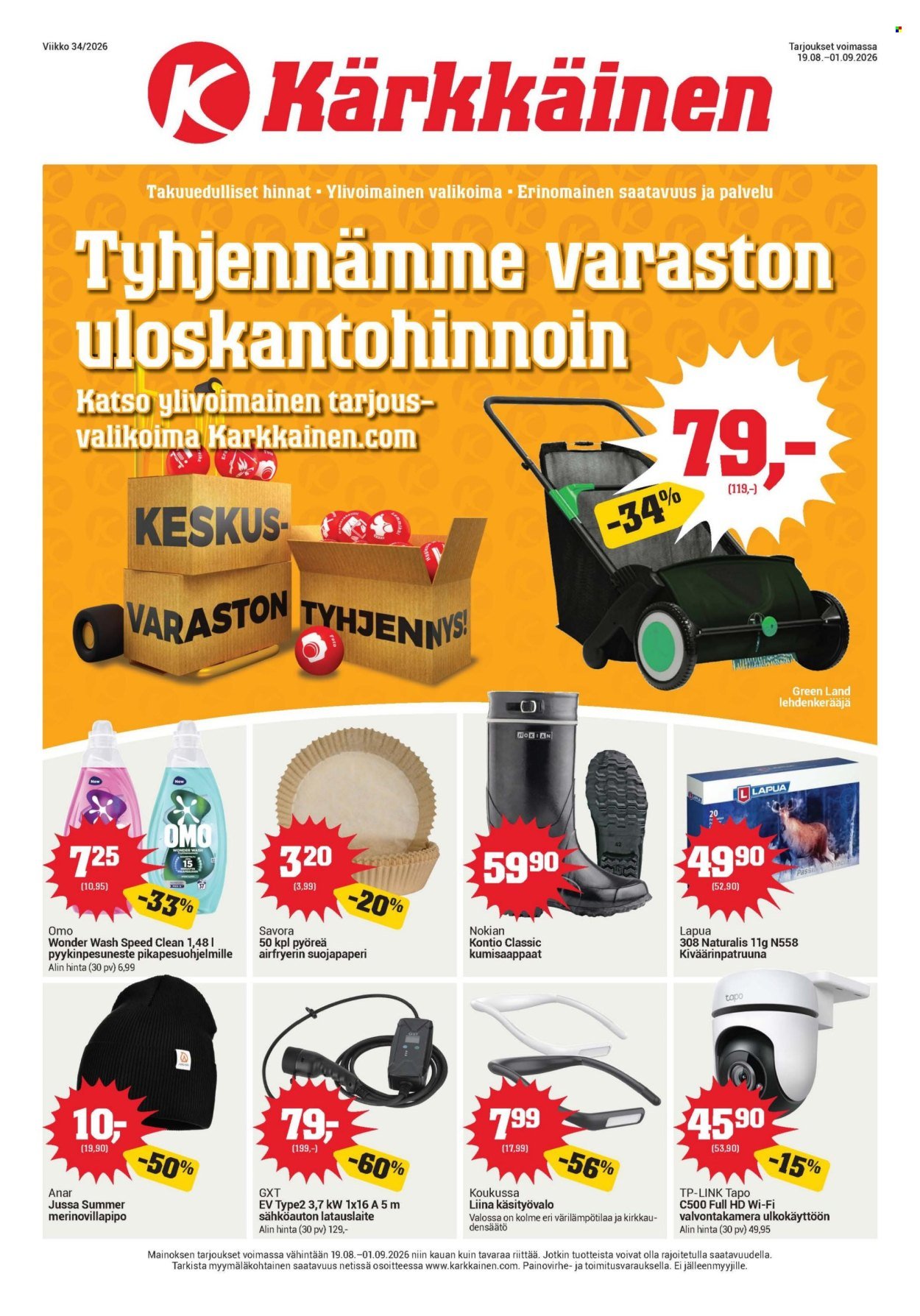KÄRKKÄINEN tarjoukset - Viikko # 34 Elokuu 2026