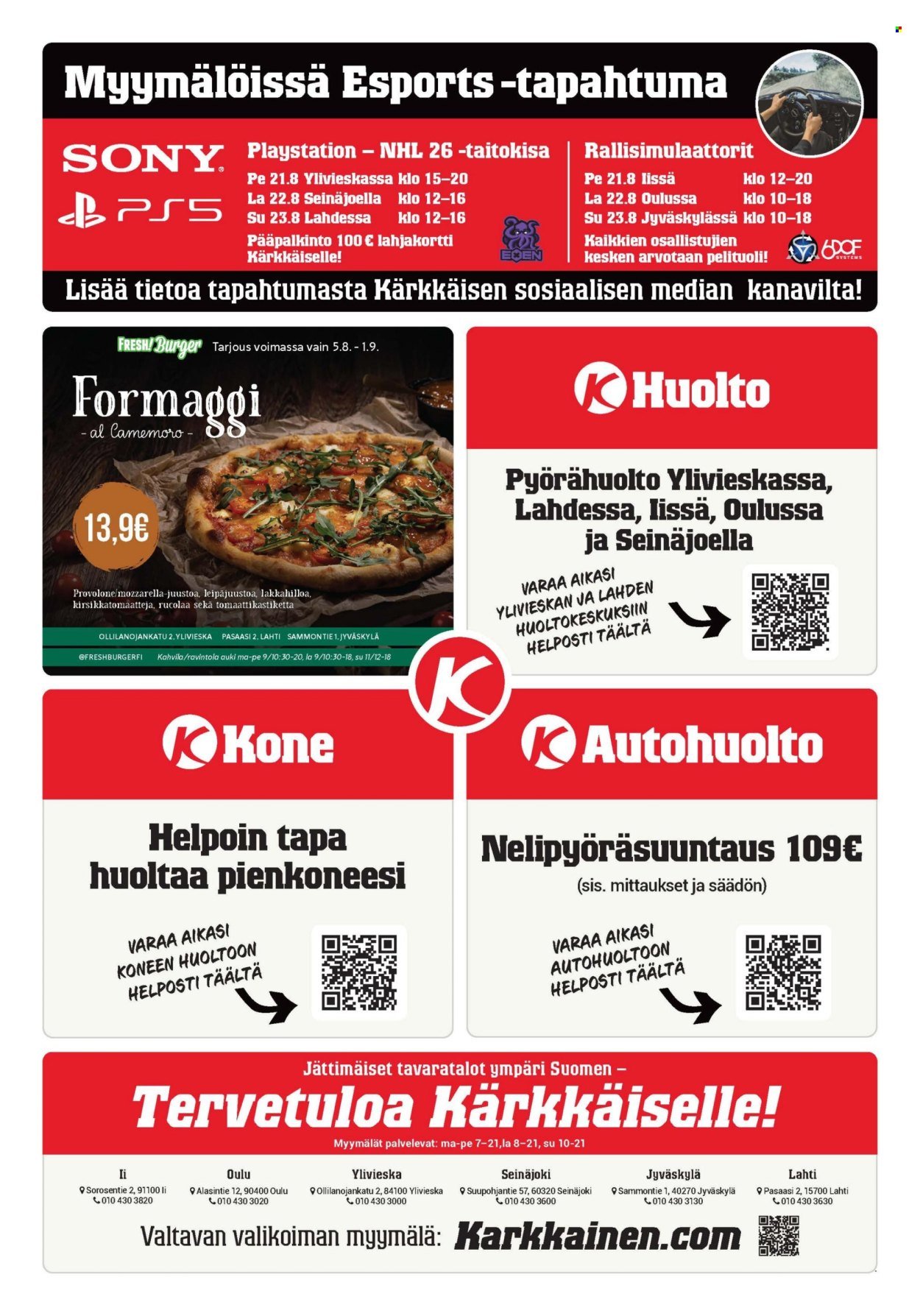 KÄRKKÄINEN tarjoukset - Viikko # 34 Elokuu 2026
