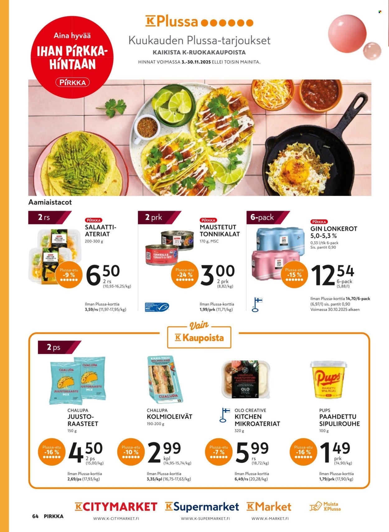 K-MARKET tarjoukset - Pirkka (2025-11-05 - 2025-12-02)