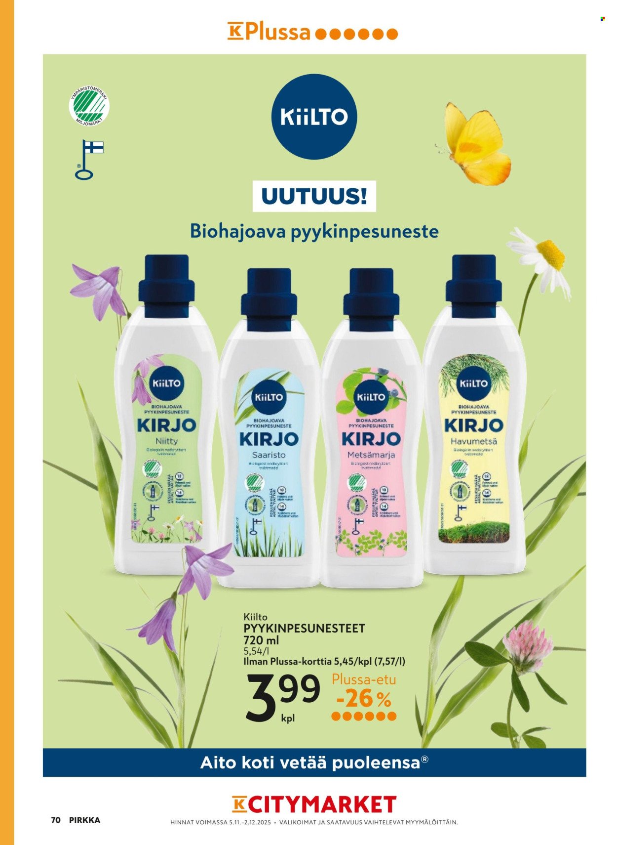 K-MARKET tarjoukset - Pirkka (2025-11-05 - 2025-12-02)