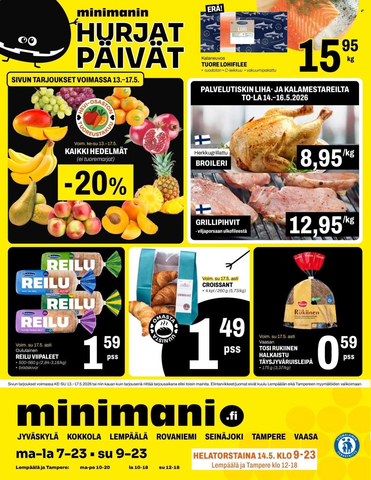 MINIMANI tarjoukset - Alkaen KE 13.5.2026