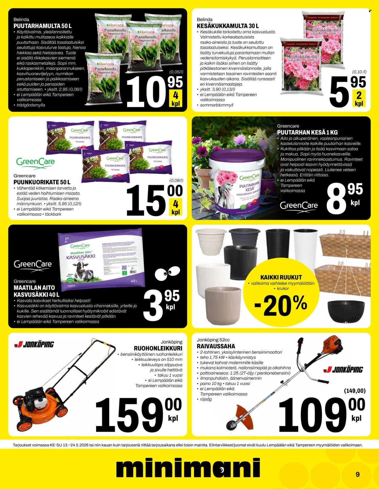 MINIMANI tarjoukset - Alkaen KE 13.5.2026