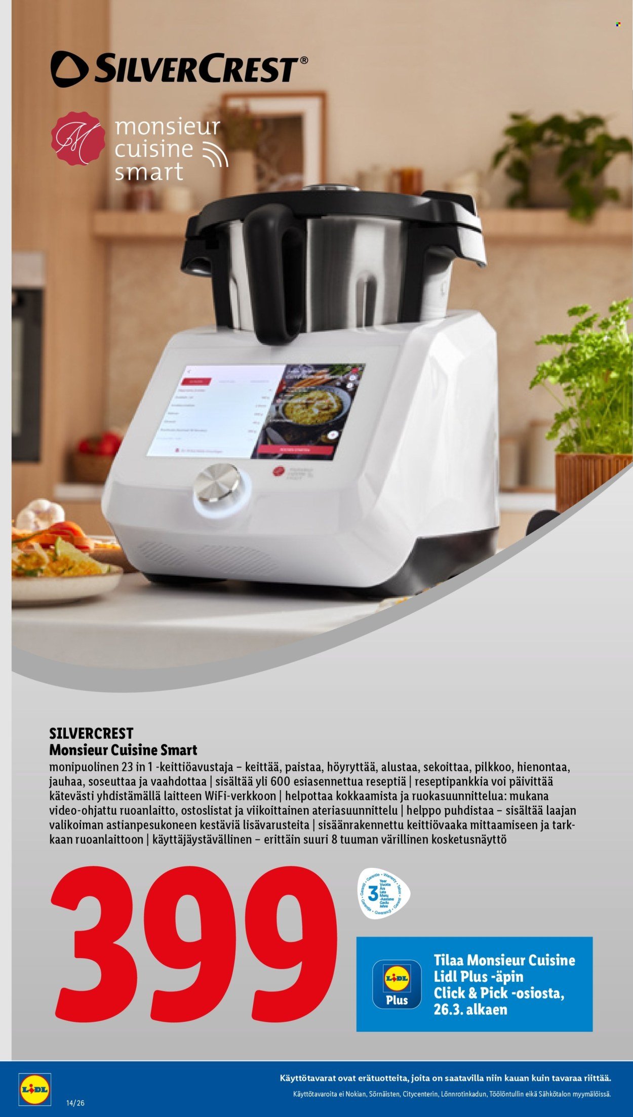 LIDL tarjoukset - Monsieur Cuisine