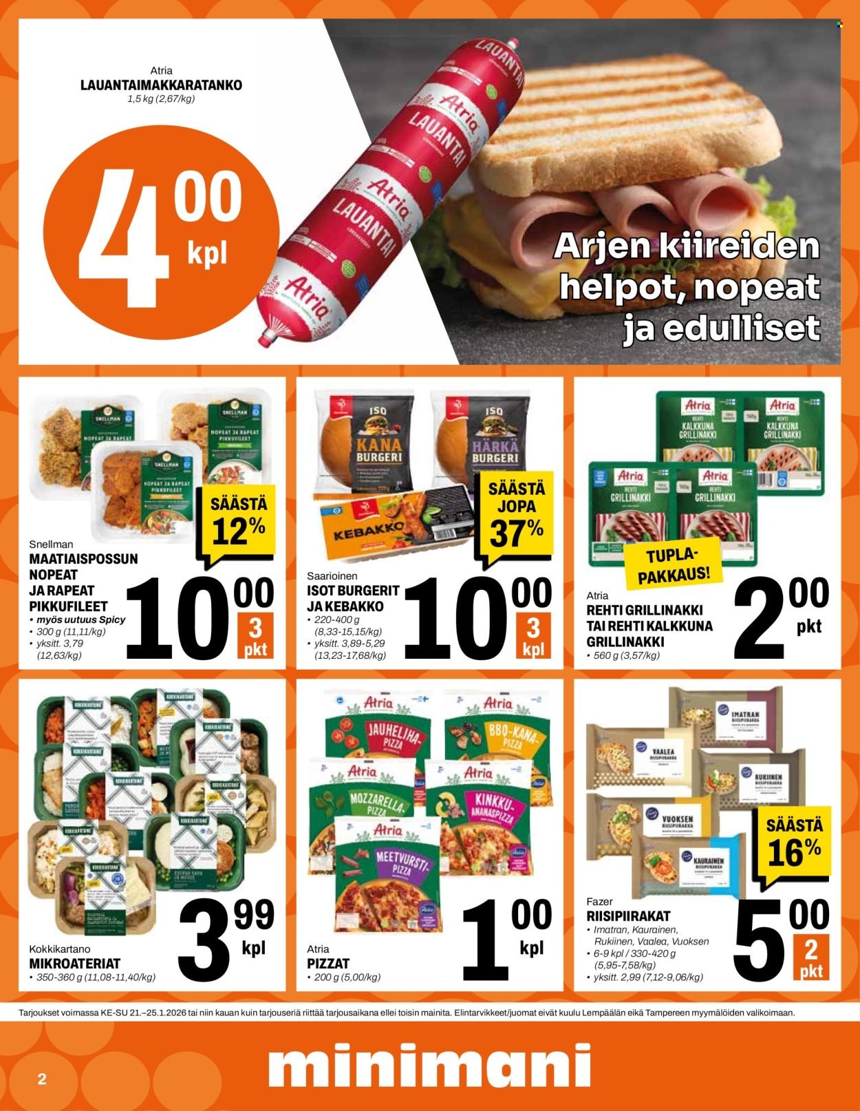 MINIMANI tarjoukset - Alkaen KE 21.1.2026