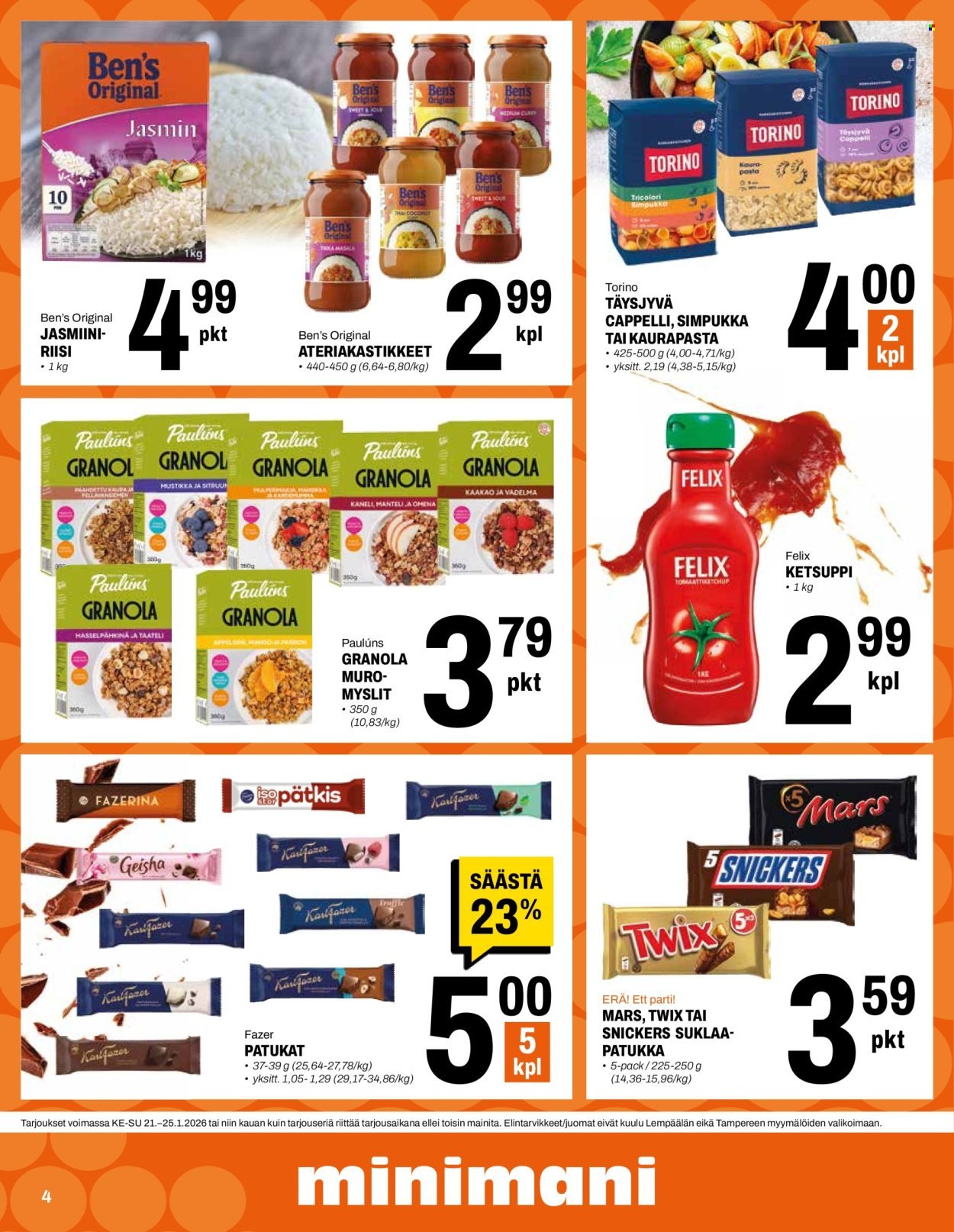 MINIMANI tarjoukset - Alkaen KE 21.1.2026