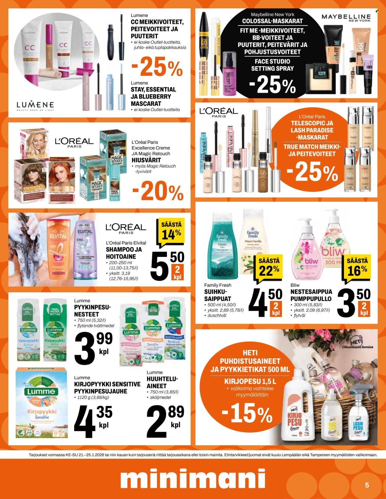 MINIMANI tarjoukset - Alkaen KE 21.1.2026