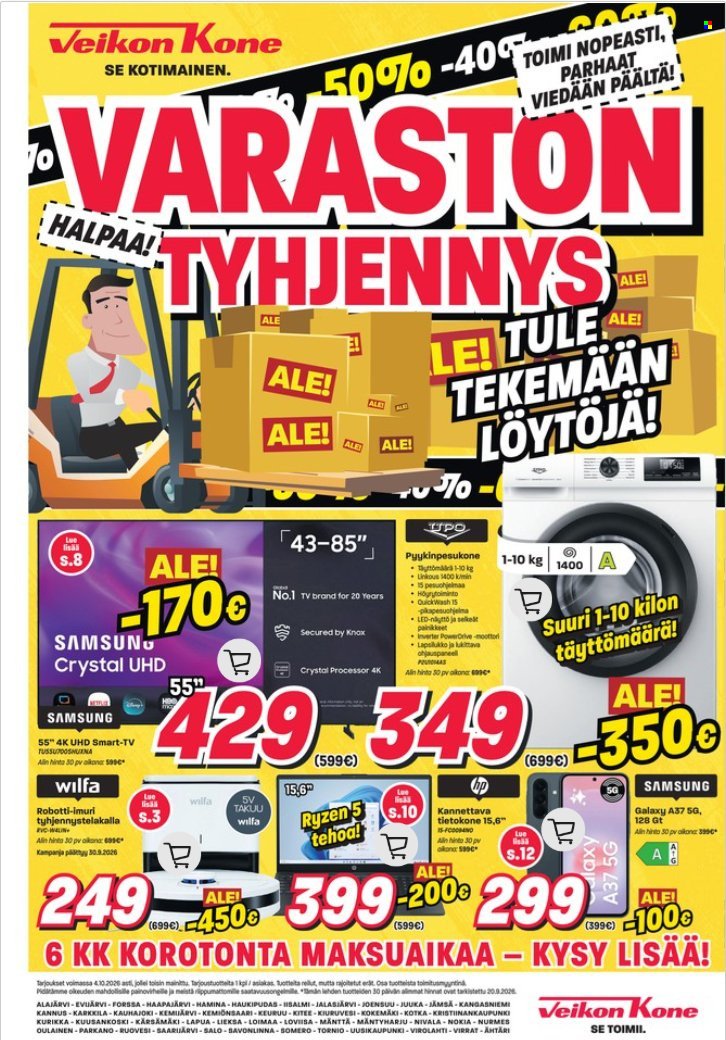 VEIKON KONE tarjoukset - Alkaen MA 21.9.2026