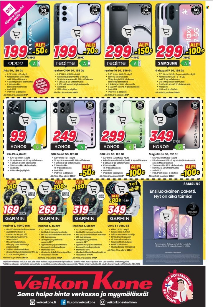 VEIKON KONE tarjoukset - Alkaen MA 21.9.2026