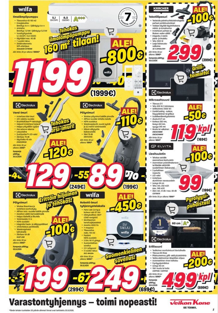 VEIKON KONE tarjoukset - Alkaen MA 21.9.2026