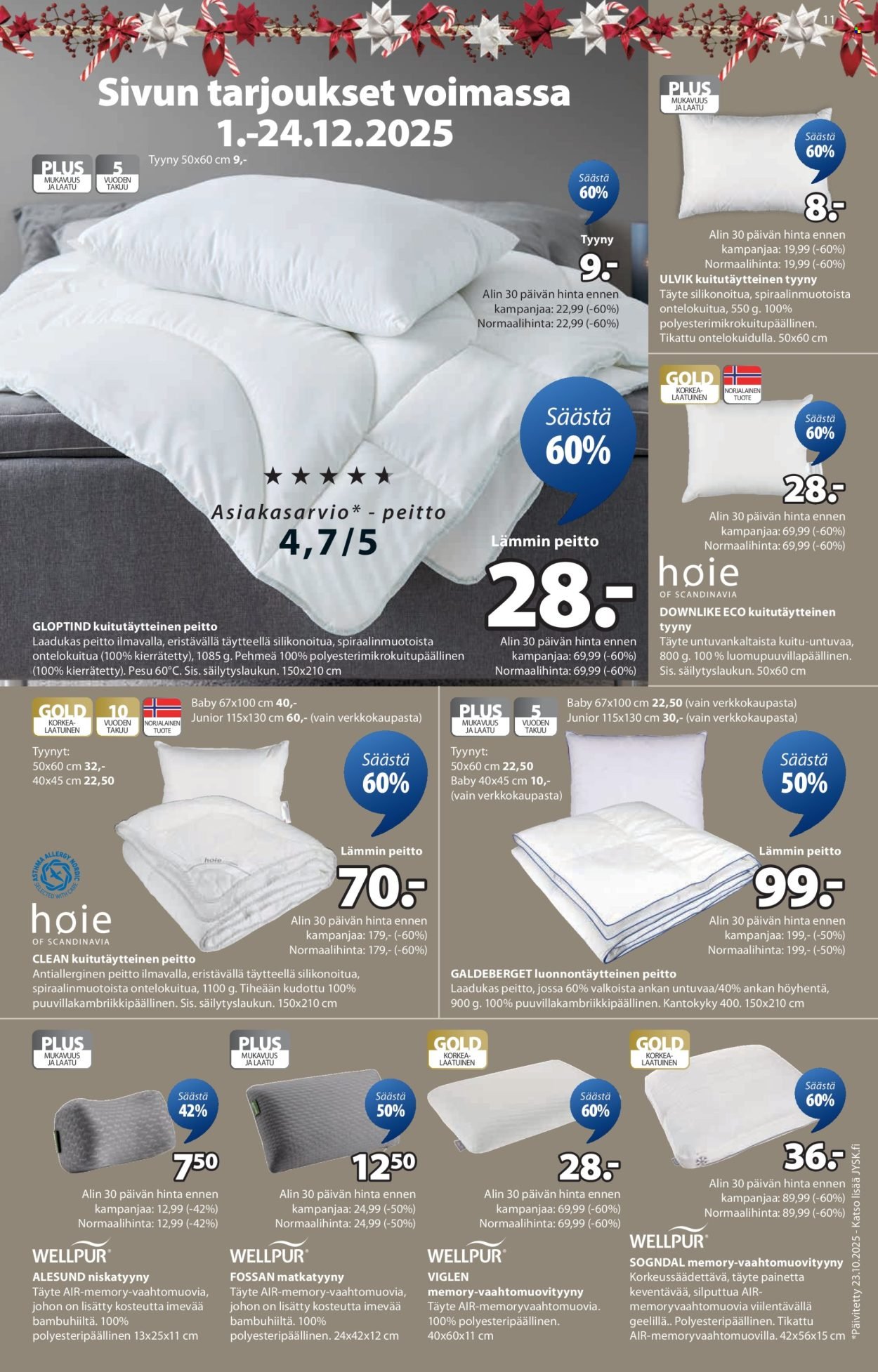 JYSK tarjoukset - Viikon tarjoukset