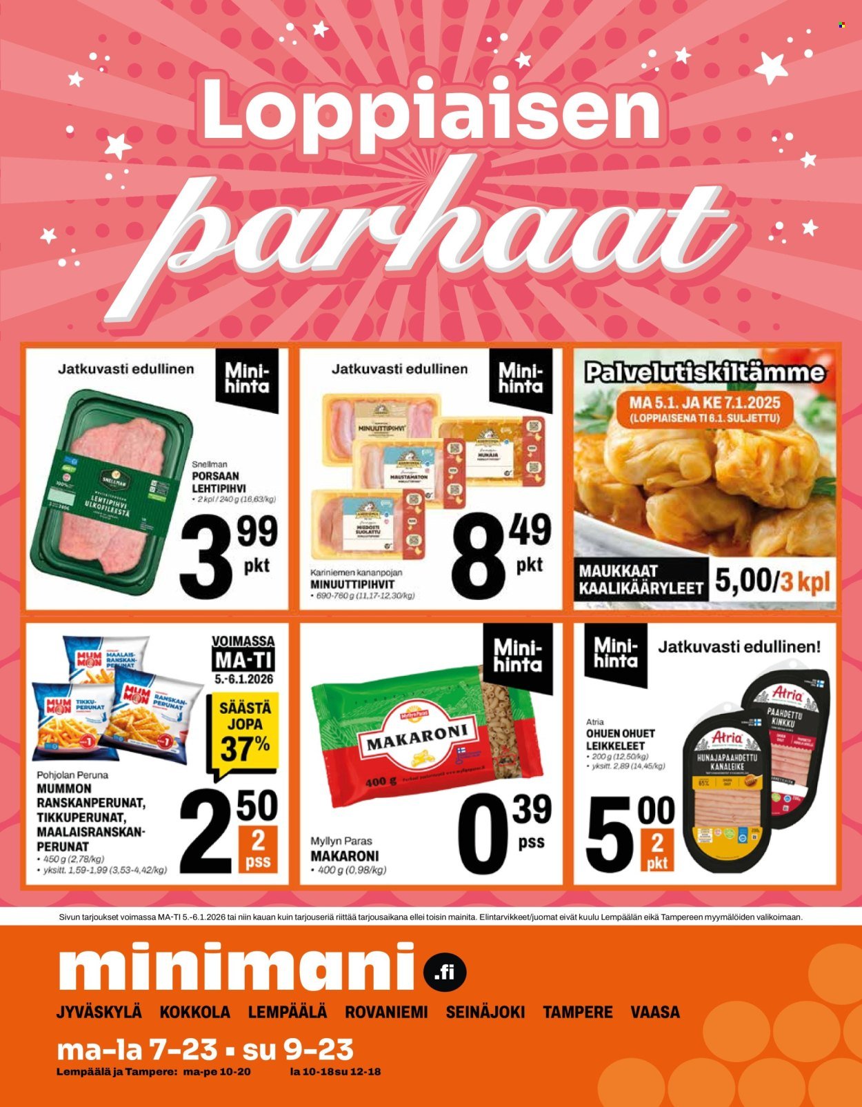 MINIMANI tarjoukset - Alkaen MA 5.1.2026