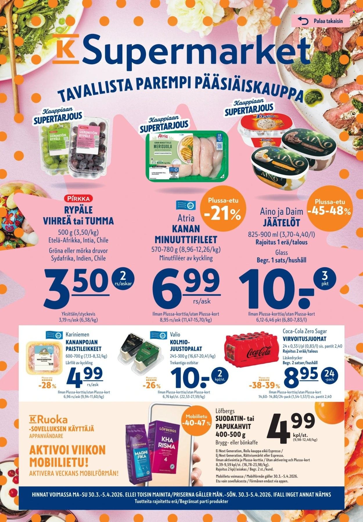 K-SUPERMARKET tarjoukset - Tavallista parempi pääsiäiskauppa